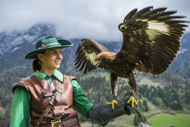 Burg Hohenwerfen mit Falknerei  © Burg Hohenwerfen 