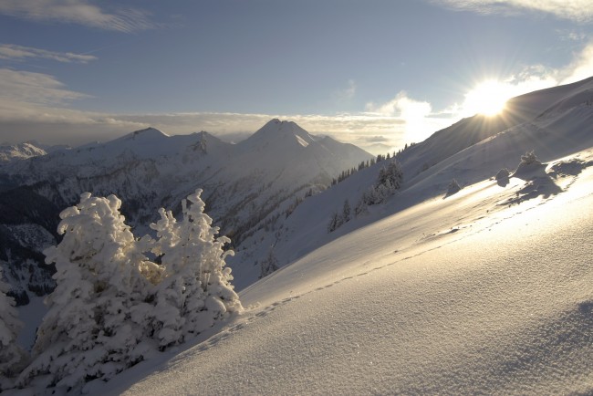 Verschneite Berglandschaft © www.grossarltal.info