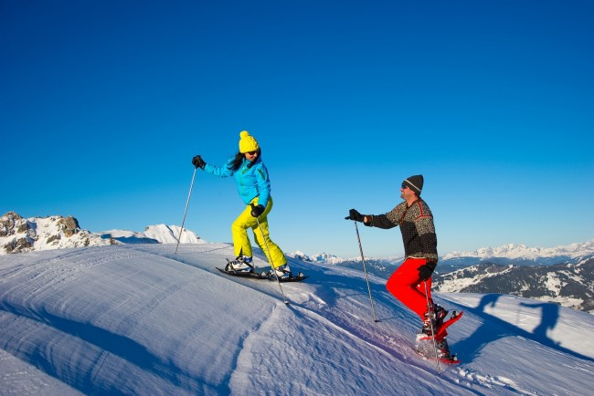 Spaß beim Schneeschuhwandern © www.grossarltal.info